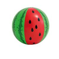 Ballon gonflable en PVC durable et pliable en forme de pastèque de 75 cm pour les fêtes de Noël, d'Halloween, d'anniversaire, les décorations de plage et de piscine