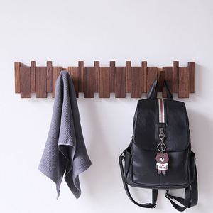 Solid Wood Piano Rack Coat <b>Hook</b> for Entryway Hallway and Bedroom Creative Spacesaving Design Sturdy Home Decoration - Product Image 2