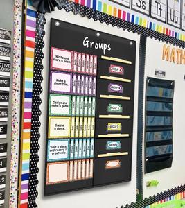 Wholesale Homey HM048 420D Polyester Classroom Group Pocket Chart Holder Foldable Organizing Desktop <b>Drawer</b> Organizers - Product Image 6