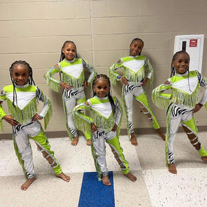 Vestidos ชุดนักเต้นลาตินสำหรับผู้หญิง, ชุดเต้นรำอเมริกันชุดเซ็กซี่ชุดการแสดงบนเวทีและเต้นรำชุดยิมนาสติกรัดรูป - Product Image 1