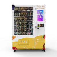 Distributeur automatique de gâteaux intelligent ZhongDa avec écran tactile de 22 pouces, paiement par carte de crédit/QR, SDK et surveillance à distance