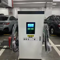 Bornes de recharge commerciales EV DC 60 kW à charge rapide, avec lecteur de code et carte, certifiées CE, nouvelles, à double pistolet et écran 7 pouces
