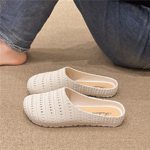 Half-slipper One-Foot Women's Outerwear Waterproof Fashion Trend Thick-Soled Breathable Anti-Slippery <b>Headband</b> Spring Autumn - Product Image 5