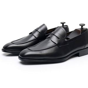Mocassins Penny Britanniques pour Hommes, Autres Chaussures Habillées à Bout Pointu et Lacets, Antidérapantes, Respirantes, Décontractées d'Été - Product Image 4