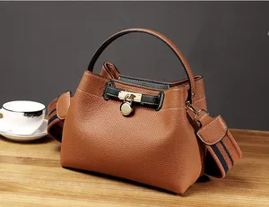 Nueva moda Primavera Verano nuevo estilo PU cuero cubo bolso mujer bolsos lujo bolso de hombro