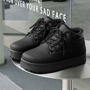 Chaussures décontractées de luxe en cuir pour hommes, style lacets, pour la marche, avec semelle intérieure en EVA – Vente en gros - Product Image 4