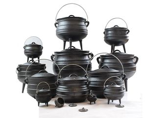 Olla de Hierro Fundido Esmaltada M-cooker Classic para Acampar al Aire Libre, Caldero con 3 Patas - Product Image 4