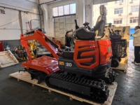 Mini-excavatrice hydraulique à chenilles de 2 tonnes de haute qualité avec accessoires d'excavatrice, livraison rapide