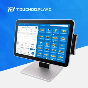 caisse enregistreuse restaurant 15.6 Inch POS Machine Touch Screen Retail with MSR POS System For Restaurant Ordering System