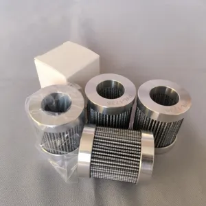 Arıtma kartuşu yüksek ve düşük basınçlı yağ returnFiberglass katlanmış kartuş delinmiş hidrolik yağ filtresi kartuş