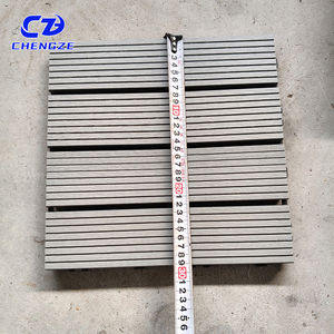 Planches de terrasse en WPC modernes carrées pour l'extérieur avec surface en <span class=keywords><strong>bois</strong></span> brossé imperméable antidérapante - Product Image 6
