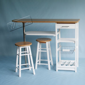 <span class=keywords><strong>Mesa</strong></span> <span class=keywords><strong>de</strong></span> Comedor Plegable Blanca <span class=keywords><strong>con</strong></span> <span class=keywords><strong>Dos</strong></span> Cajones <span class=keywords><strong>de</strong></span> Almacenamiento y <span class=keywords><strong>Dos</strong></span> <span class=keywords><strong>Taburetes</strong></span> Altos, Juego <span class=keywords><strong>de</strong></span> <span class=keywords><strong>Mesa</strong></span> <span class=keywords><strong>de</strong></span> <span class=keywords><strong>Cocina</strong></span> Móvil <span class=keywords><strong>con</strong></span> Ruedas, Muebles <span class=keywords><strong>de</strong></span> Sala <span class=keywords><strong>de</strong></span> Estar - Product Image 3