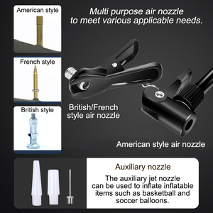 Nouveau type <span class=keywords><strong>de</strong></span> pompe à air, pompe à air haute pression manuelle pour le <span class=keywords><strong>basket</strong></span>-ball, les véhicules électriques, les voitures, les vélos. - Product Image 3