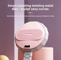 Disque de torsion pliable avec compteur intelligent, appareil de fitness portable pour le remodelage corporel et le massage, machine d'exercice rotative pour la maison