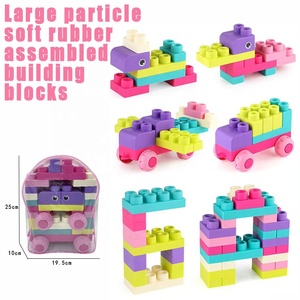 43-كتل ناعمة صغيرة للأطفال ، ألعاب أطفال تعليمية TPR لبنات بناء عيد الميلاد تخزين للأطفال - Product Image 3