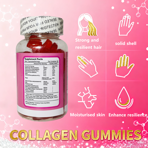 Meilleure Vente Complément Alimentaire Gummies Fraise Biotine Croissance Cheveux Collagène <span class=keywords><strong>Acide</strong></span> Hyaluronique 80 Gummies - Product Image 3