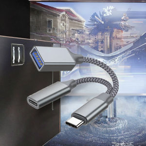 Cables USB Tipo C con Blindaje de Aleación de Aluminio Trenzado de 13 cm, Transferencia de Datos de Alta Velocidad, Carga Rápida de 3 A, Cable para Computadora/Impresora/Escáner - Product Image 2