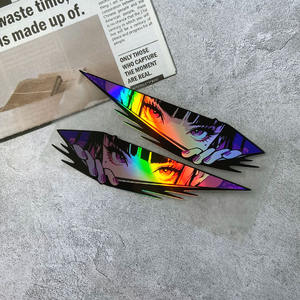 Para JDM, pegatinas para motocicleta, Ojos de Anime, impermeables, <span class=keywords><strong>carenado</strong></span> delantero de motocicleta, paneles laterales, tanque de combustible, calcomanías de vinilo para patinete eléctrico - Product Image 5