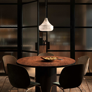 Prix usine Albâtre ZELIE Lustre En Laiton Lampes Moderne De Luxe Led Pendentif Suspension Pour Salle À Manger Cuisine Îlot - Product Image 2