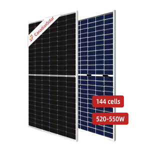 Canadian Photovoltaic Panel MONO Perca Bifacial  520W 530W 540W 550W Panneau Solaire for Sale - Product Image 1