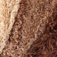 Extension de Cheveux Humains Indiens Remy Bruts 10''-30'' à Pointe U/K ou I, Micro-Liens, Cuticules Alignées, Blonds Bouclés