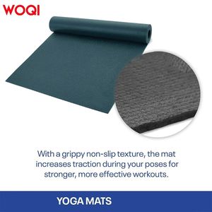 Tapis de yoga Woqi 6 mm d'épaisseur, violet lavande, antidérapant, rectangulaire, pour fitness, exercices, gym, danse et entraînement - Product Image 5