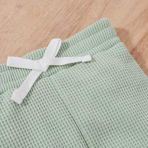 Ropa para Bebé Recién Nacido, Niño o Niña, Mono de Manga Larga de Algodón de Punto Acanalado, Pantalones Largos, Color Sólido, Conjuntos para Otoño e Invierno - Product Image 3