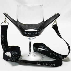 KofeiカスタムストラップネックストラップPVCシリコンワイングラスホルダー付き - Product Image 1