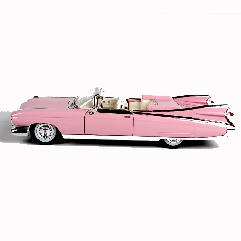 Metal Eldorado Biarritz Die cast High Emulation Pink Model Car / Miniature Toy Cars para la venta