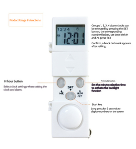 7 Ngày Hàng Tuần kỹ thuật số Pill Organizer 28 ngăn thông minh Pill kế hoạch Pill hộp thuốc Trường hợp với nhắc nhở hẹn giờ hộp thuốc - Product Image 5