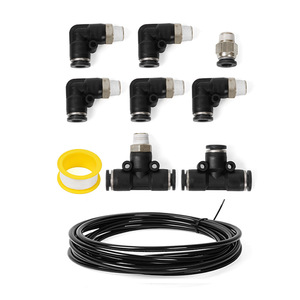 Pneumatic Air Hose <b>Connector</b> T Type <b>Quick</b> Coupler Brass Body 1/4 Inch Thread Size For Car Modification Parts - Product Image 2
