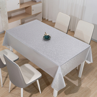 Nappe jetable en PVC gris argenté scintillant RNPT, nappes de table rectangulaires, fabrica de mantales de mesa
