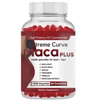 Fabricant Maca Plus Gummy pour l'augmentation et le raffermissement des fesses, des cuisses et des hanches, favorisant des courbes BBL, bonbons gélifiés