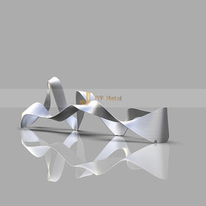 ประติมากรรมริบบิ้นสแตนเลส M96 304ศิลปะภูมิทัศน์เมืองที่ทันสมัย - Product Image 1