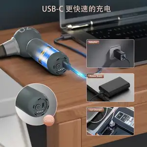 2024 ความเร็วสูง 110000RPM USB-C ชาร์จไฟฟ้า Air Duster แบบพกพา Air Blower ชาร์จไร้สาย Air Duster