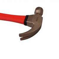 Marteau à griffes en bronze d'aluminium sans étincelles Oak Brand 0,5 kg, manche en fibre de verre, poignée texturée, personnalisable OEM, garantie 2 ans