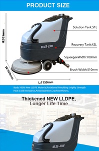 MLEE 530B Wholesale Cordless <b>Floor</b> Scrubber Battery <b>Cleaning</b> <b>Machine</b> <b>Floor</b> <b>Cleaning</b> <b>Machine</b> Sweeper Scrubber Equipment Small Flo - Product Image 2