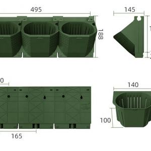 Jardinera Vertical de Pared con Tres Bolsillos para Plantas Colgantes, Venta al Por Mayor de Fábrica - Product Image 3
