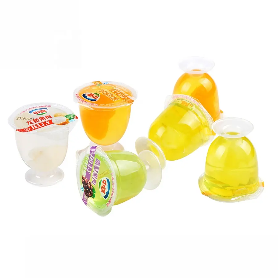 Groothandel Bulk Zoete Smaak Lychee Cup Jelly Fruit Jelly Pudding