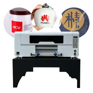 1 Hot 3 In 1 hybrid UV roll to roll DTF gold silver white transparent ab Printer transfer a3 uv dtf Sticker printer