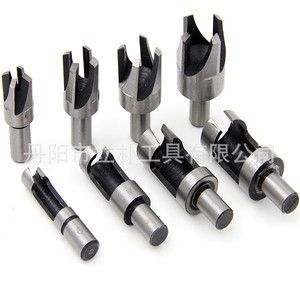 Wood Plug Drill <b>Set</b> Metric Counterbore Bright Uncoated Round Shank Multi Item <b>Set</b> For Woodworking Hole Opening - Product Image 1