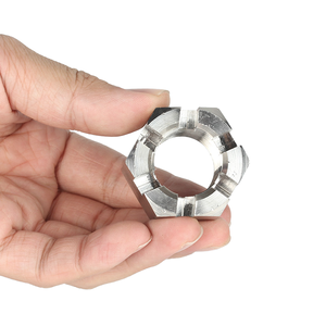 316 스테인리스 스틸 DIN 935-1 캐슬 드라이브 샤프트 너트 육각 슬롯 너트 캐슬 너트 - Product Image 4