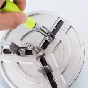 Machine à scier à trous réglable TEBAK, scie à trous pour le travail du bois, perceuse électrique pour percer des trous, outils pour plaques de plâtre, aluminium, plastique - Product Image 5