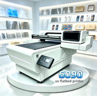 Printer Inkjet Flatbed Shenzhen XP600 6090 I3200 UV 6090 untuk Bahan Fleksibel dengan Print Head 3200U