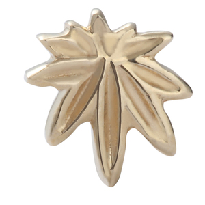 Superventas 14K oro sólido <span class=keywords><strong>Piercing</strong></span> pendiente hoja grande superior sin rosca Daith <span class=keywords><strong>Helix</strong></span> Labret nariz cuerpo joyería al por mayor - Product Image 1
