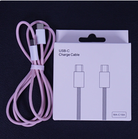 Câble de charge rapide tressé USB Type-C vers Type-C 60W PD 20W pour téléphones mobiles