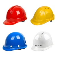 Casque de sécurité solaire avec ventilateur intégré pour chantier de construction en ABS
