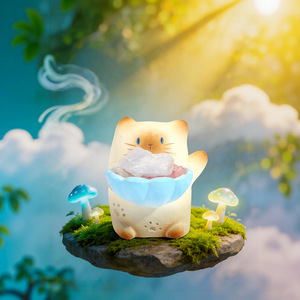 Pai Ocean Energy - Caja Sorpresa de Adornos de Gatos, Decoración de Escritorio con Dibujos Animados de Mascotas Lindas, 6 Piezas por Caja, para Niños y Coleccionistas - Product Image 2