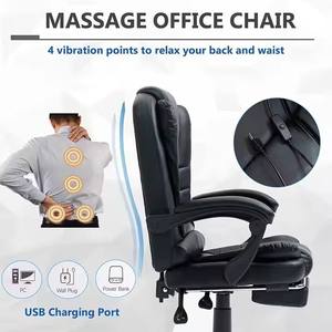 Nouveau patron en cuir exécutif pivotant <span class=keywords><strong>Gamer</strong></span> chaise de Massage levage <span class=keywords><strong>fauteuil</strong></span> rotatif repose-pieds réglable chaise de bureau chaise de bureau - Product Image 6