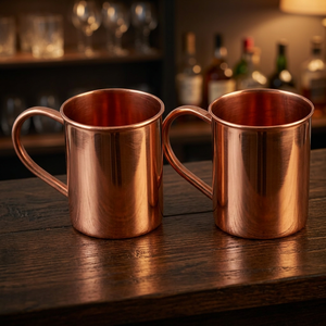 <b>Copper</b> Moscow Mule Mug Set Straight <b>Cup</b> Metal Material All People Use Dishwasher Safe Ready - Product Image 3